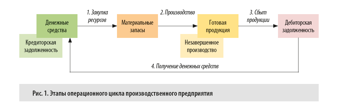 Каковы этапы операционного цикла?